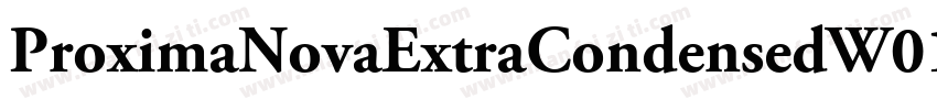 ProximaNovaExtraCondensedW01 Bd Reg字体转换